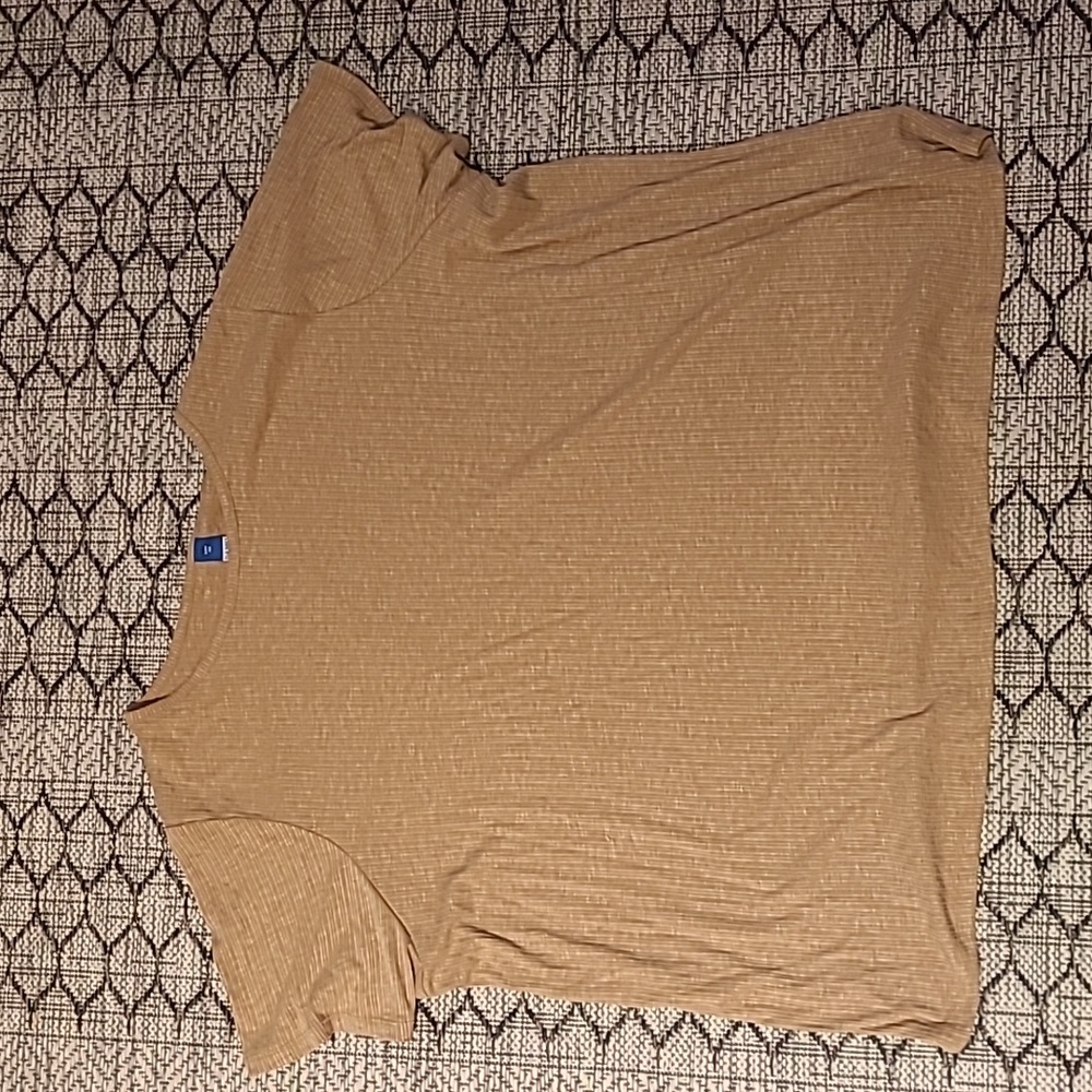 3XL Tan Old Navy Luxe Short Sleeve Shirt